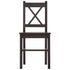 Maison Madeleine -  11 Piece Dining Set Pinewood Dark Brown